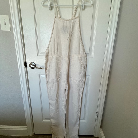BDG Pants - BDG white linen jumpsuit